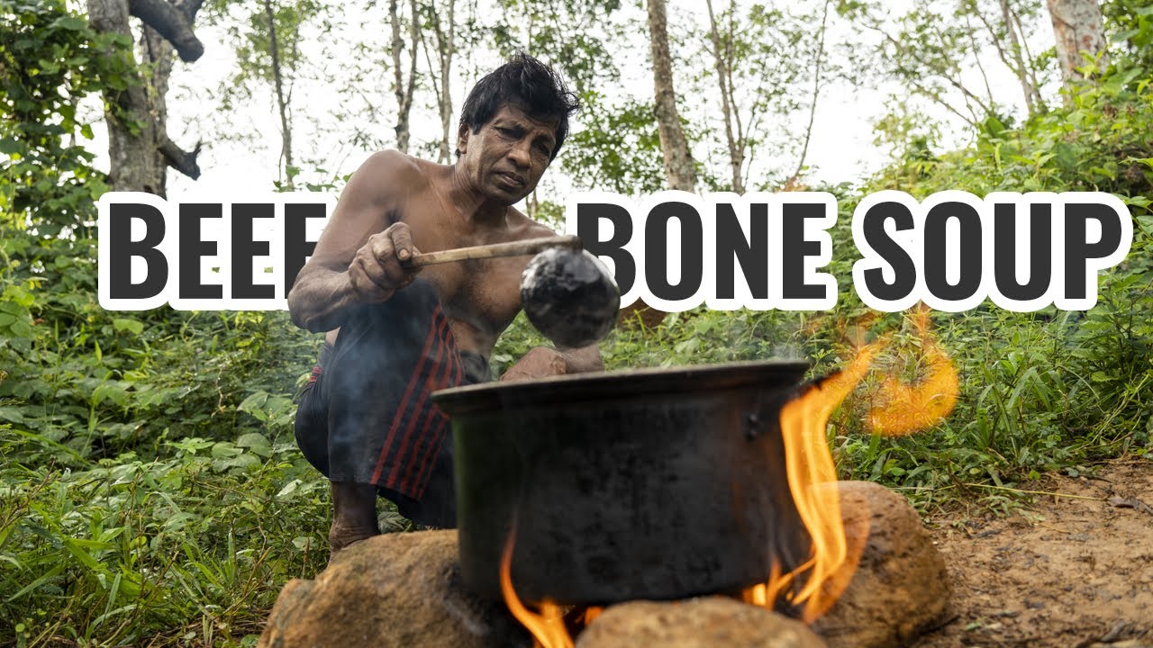 How to Make Easy Beef Bone Soup|Village Healthy Soup Recipe|Kerala Style