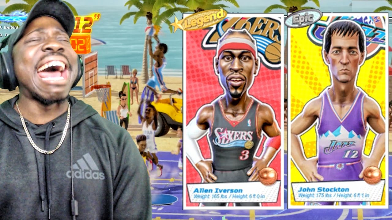 USING IVERSON & STOCKTON ONLINE vs GOODGAMEBRO! NBA Playgrounds Gameplay Ep. 3
