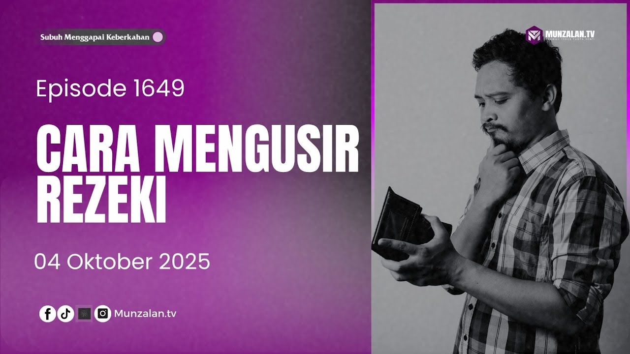 [LIVE] Kajian SMK: Tips Mengusir Rezeki tanpa Sadar (Ust. Luqmanulhakim)