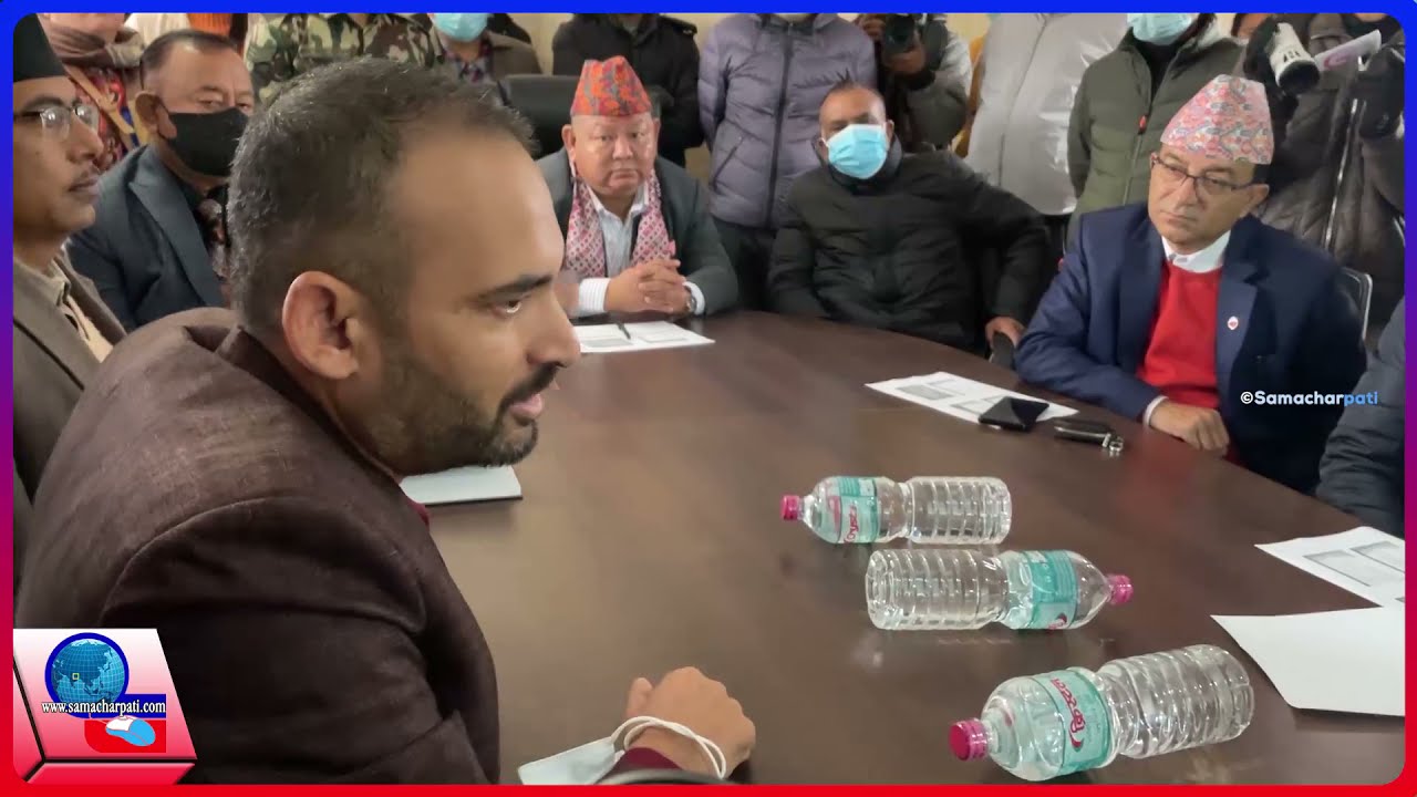 Minister prem bahadur ale visit pokhara international airport