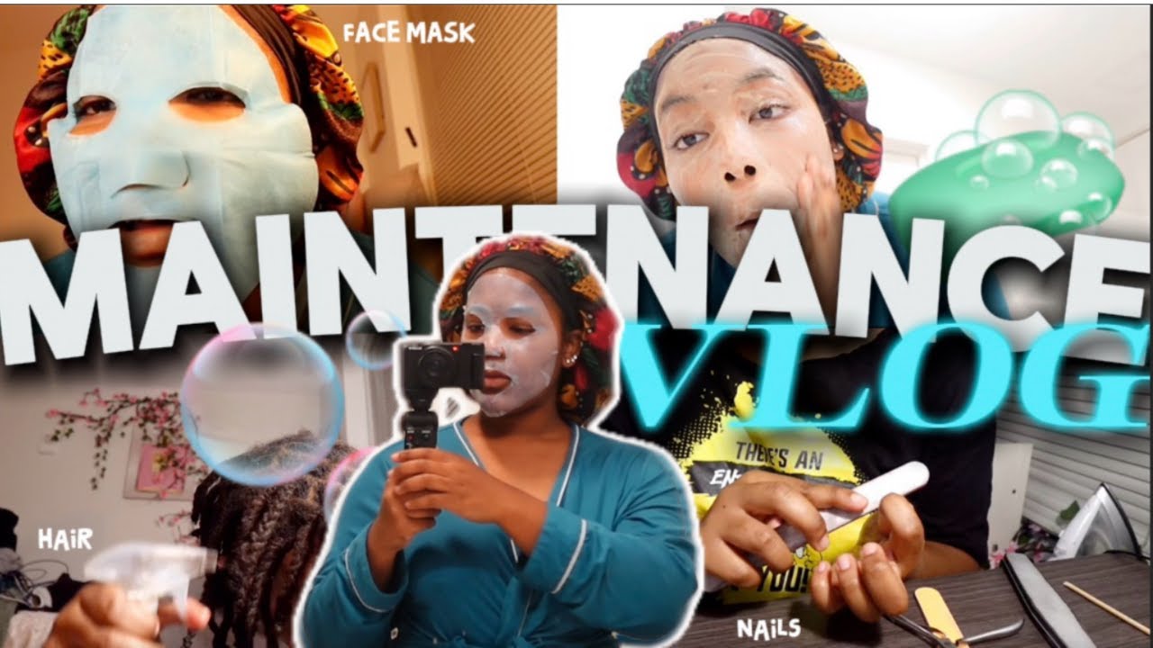 SELF CARE MAINTENANCE DAY @ COLLEGE! | Nails, Face, Hair, Chit Chat about Love and God 🎀🫧🧼