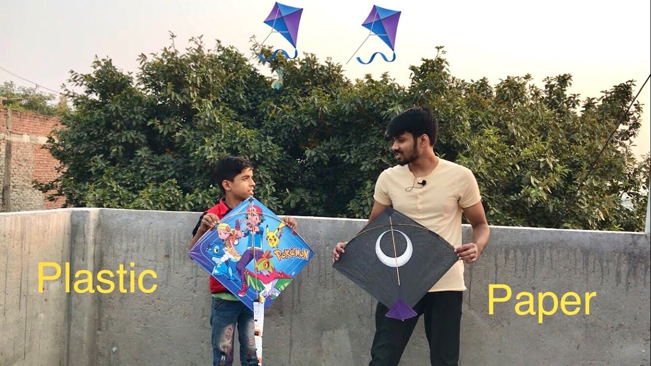 Kite flying || kite fighting || plastic vs paper kite compilation