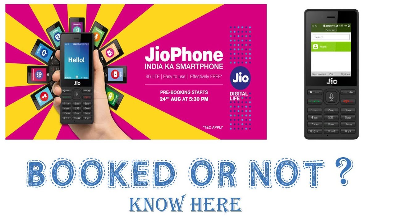 Confirmation and Delivery Date Jio Phone Pre Booking and Tracking All Network