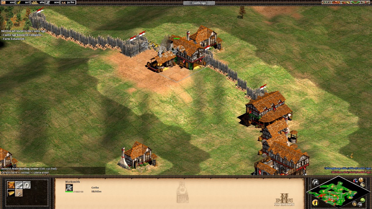 Age of Empires II - 1v1 Goths Vs Byzantines