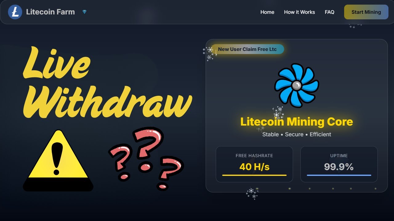 Free Litecoin Mining | Live LTC Withdrawal | No Investment Crypto Earning