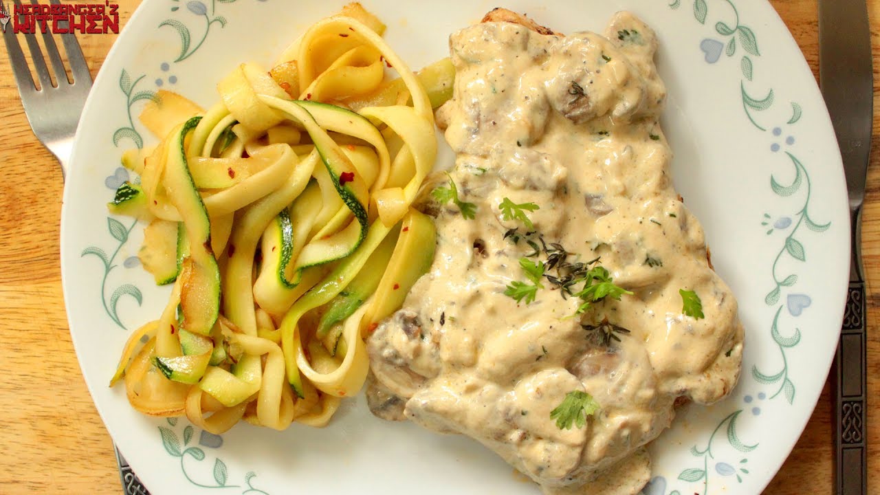 Grilled Chicken in a Creamy Mushroom Sauce | Keto Recipes | Headbanger's Kitchen