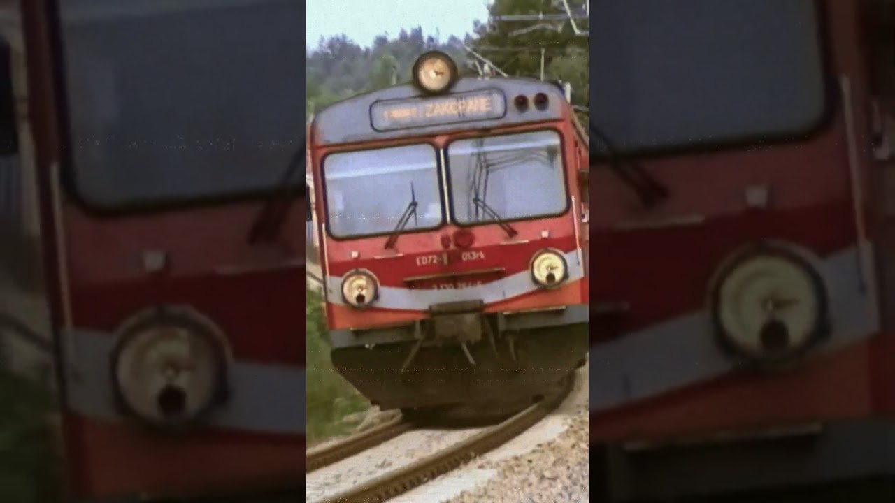 Przelot ED72 w efekcie kamery VHS!  #train #pkp #polregio