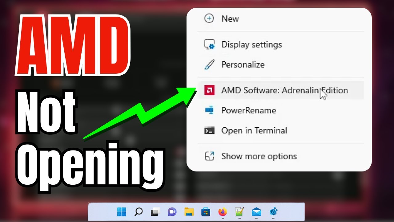 Исправление проблемы с запуском программного обеспечения AMD Radeon в Windows 10 и 11 (2023)