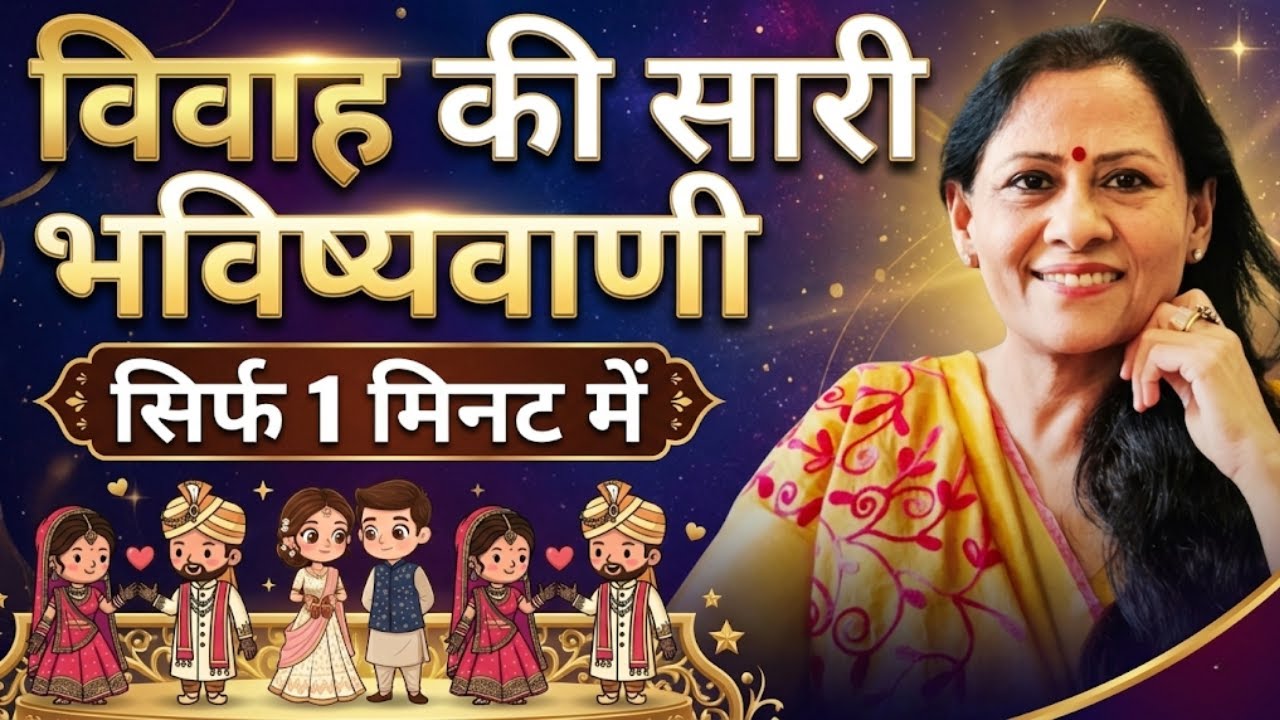 विवाह की सारी भविष्यवाणी सिर्फ 1 मिनट में | AstroCoach Richa Shukla