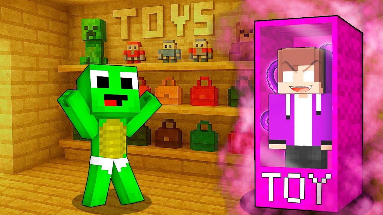 DARK JJ TOY Prank Baby Mikey - Minecraft Challenge from Maizen!
