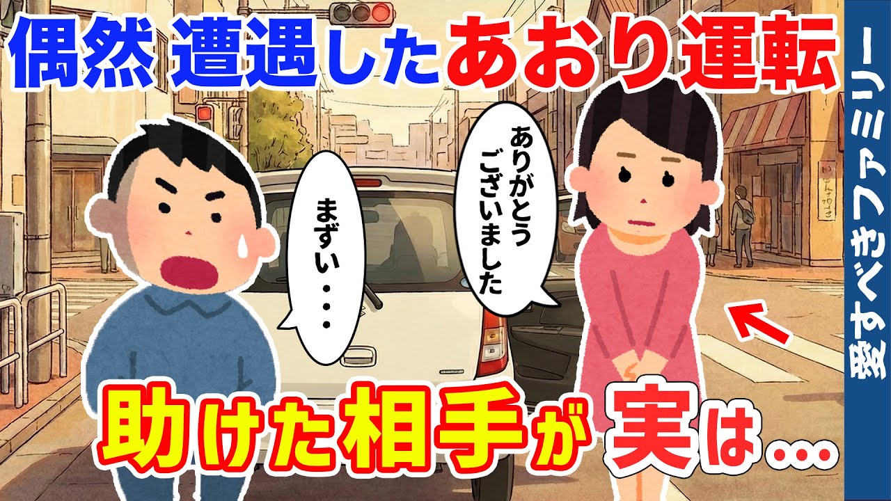 【感動する話】たまたま目撃したあおり運転から救った女性の驚きの正体、他1話