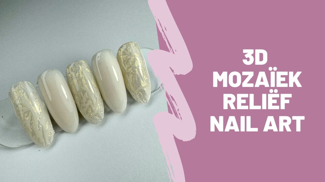 3D Reliëf Nail Art Mozaïek