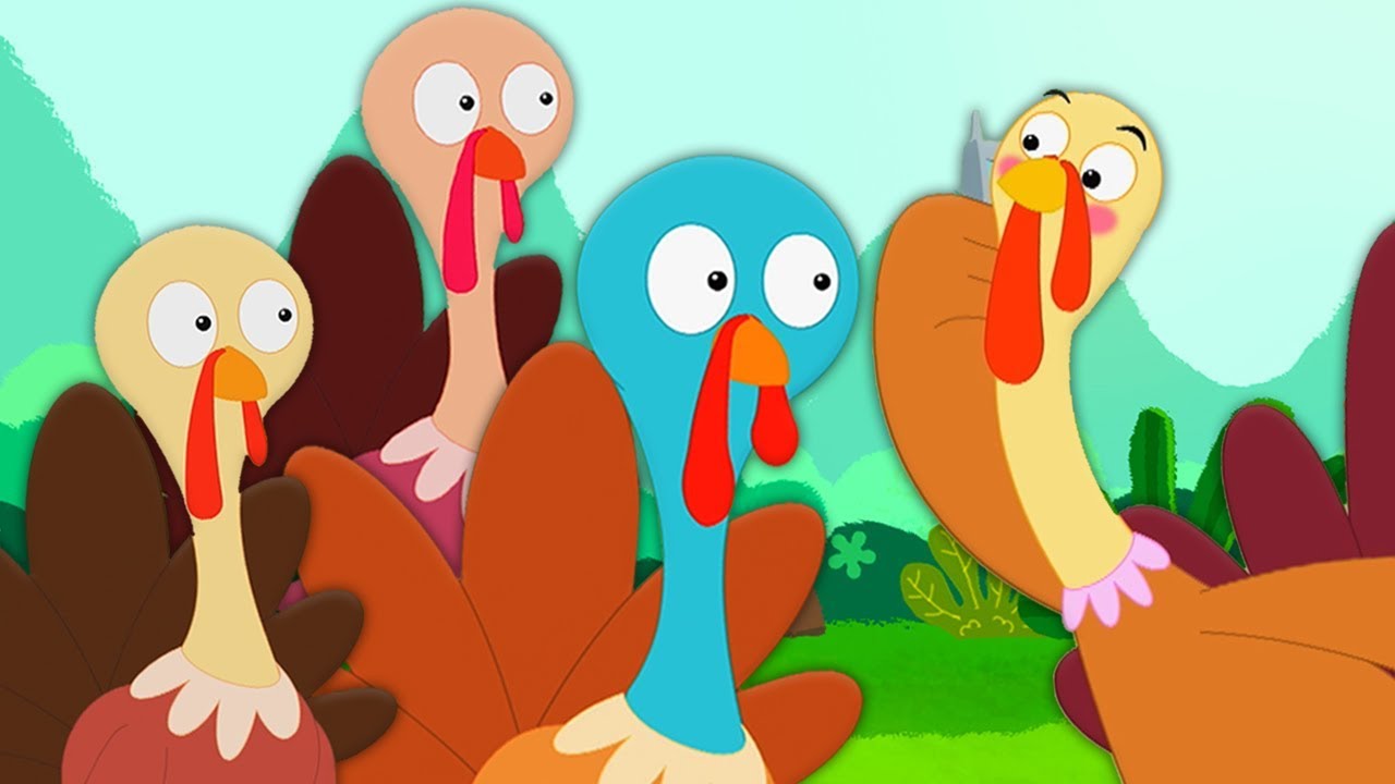 Cinq petites dindes | Chanson pour enfants | Comptines pour les enfants | Five Little Turkeys Song