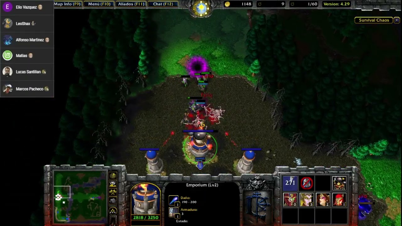 Warcraft III Survival Chaos 4.29 Mala premonición
