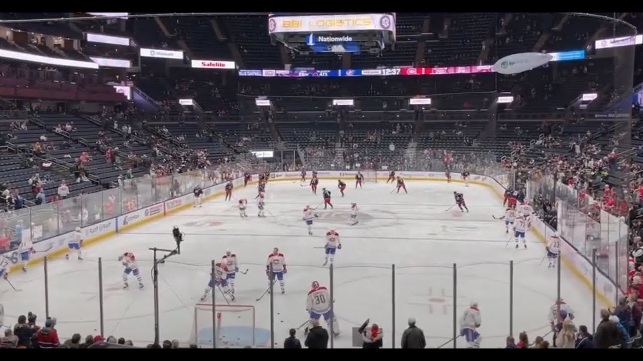 Warmup - Columbus Blue Jackets vs Canadiens de Montréal - Christmas Eve Eve
