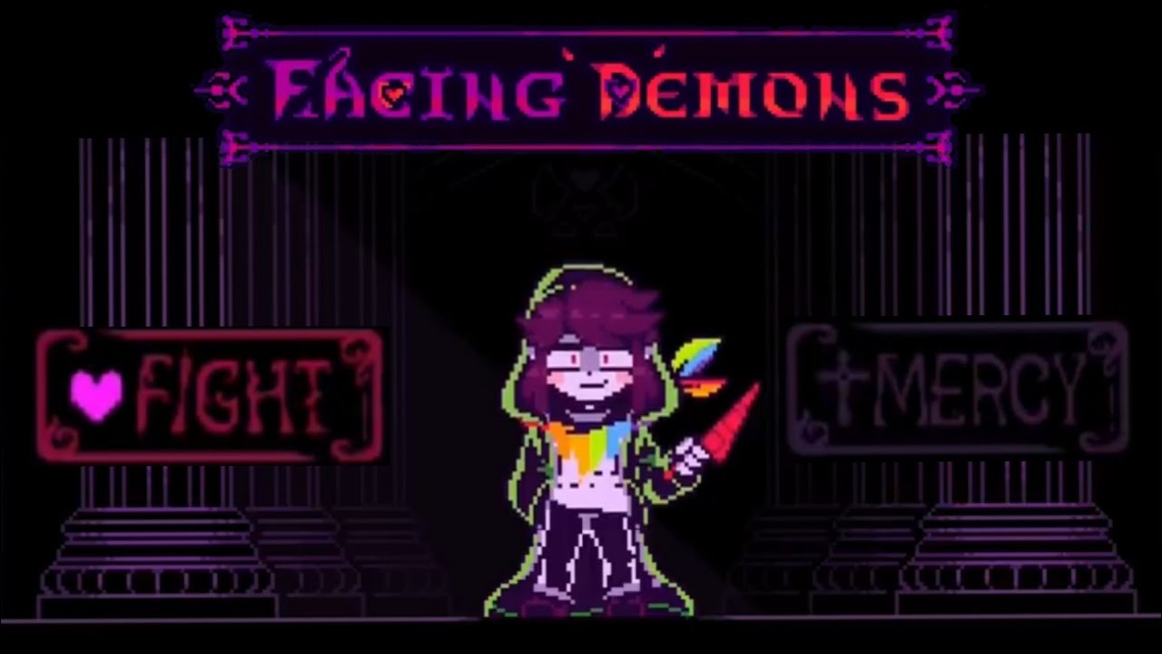 [언더테일 팬게임]스토리쉬프트 차라 페이싱 데몬(몰살엔딩) Storyshift Facing Demons Chara fight(Genocide Ending)