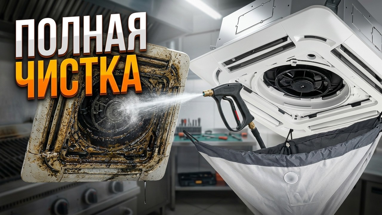 Сервисное обслуживание сплит системы кассетного типа