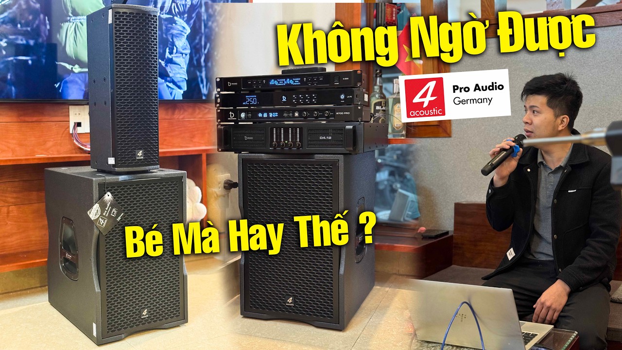Dàn 4Acoustic 205 & Sub 112BS Cực Đỉnh Lắp Đặt Tại Hải Dương