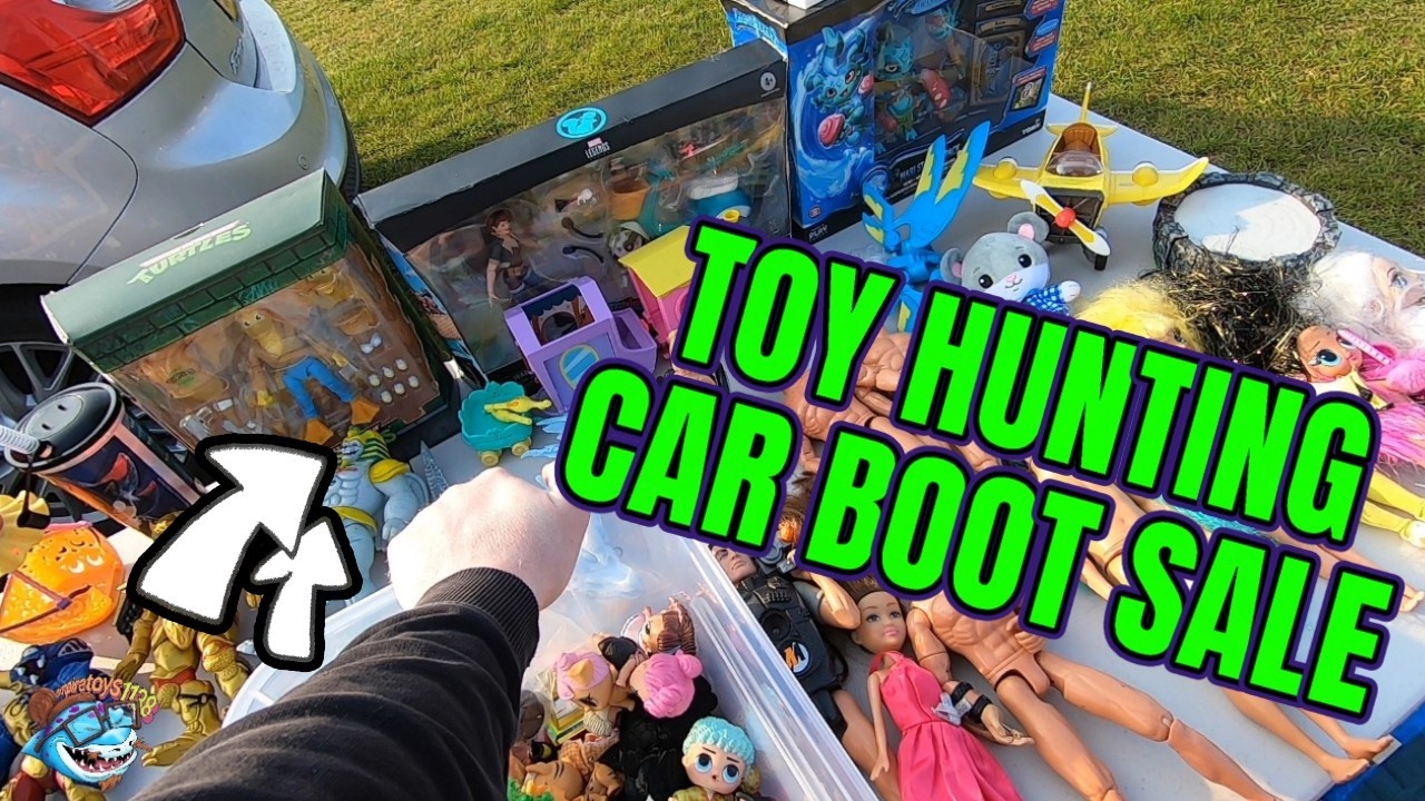 Toy Hunting at the Car Boot Sale! Rare Vintage Toys & Hidden Gems Found!