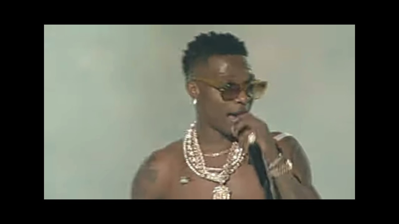 Giant eagle appears on stage as Wizkid performs Ojuelegba at the O2 Arena London Day 3