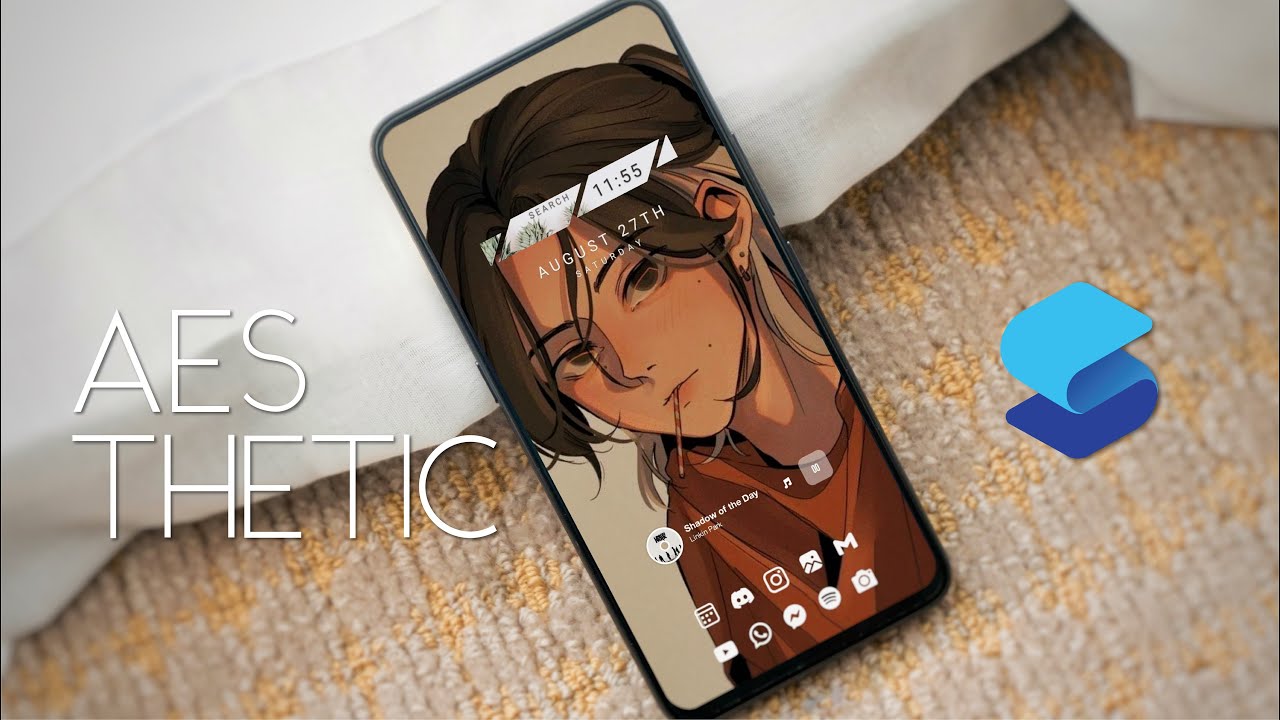 Anime Aesthetic homescreen setup | Smart Launcher 6