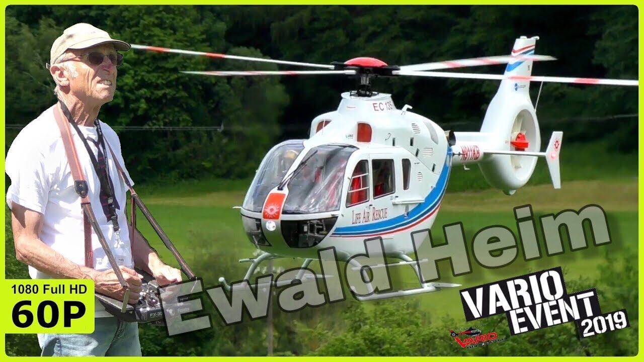 EWALD HEIM HIMSELF WITH HIS BEAUTIFUL XXL VARIO EC135 - VARIO EVENT 2019