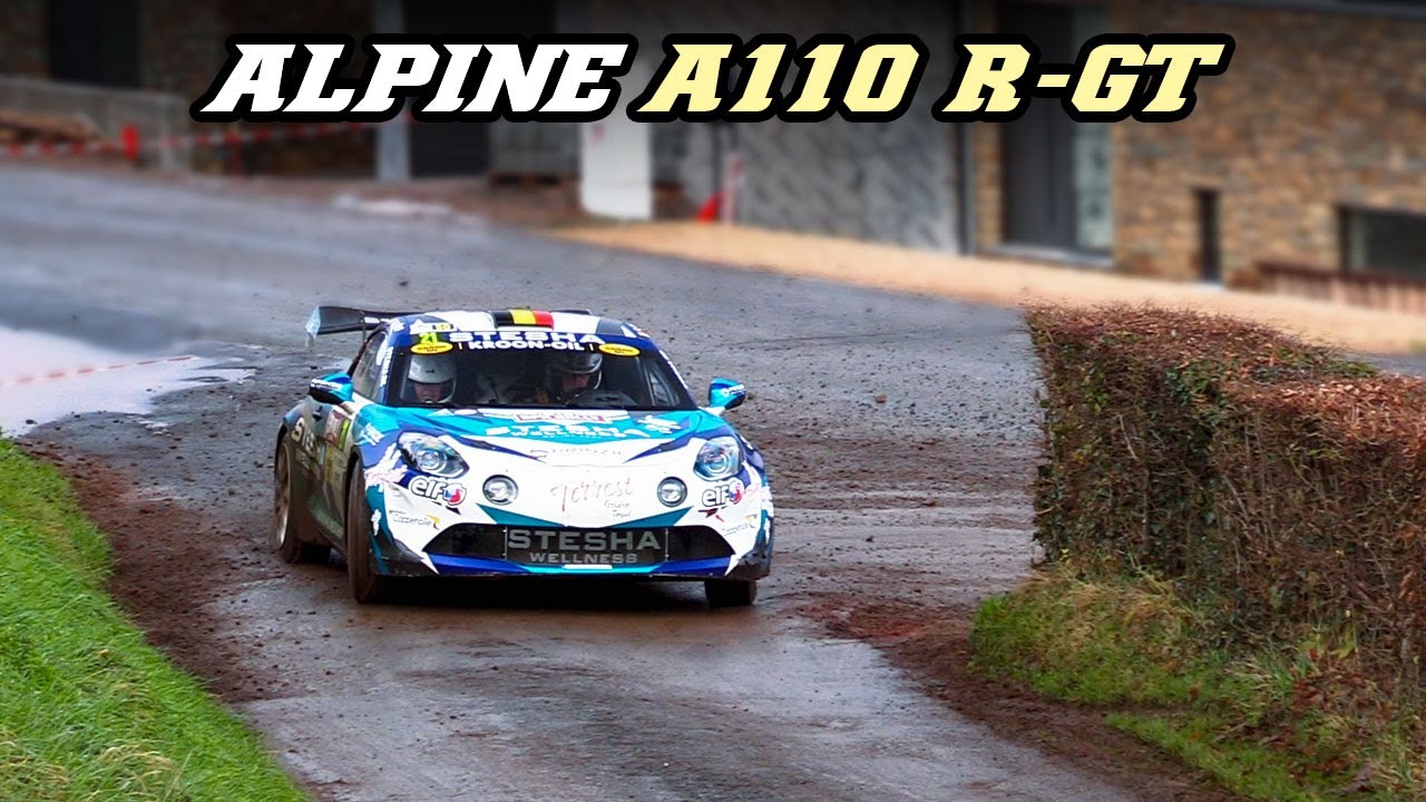 Alpine A110 R-GT Rally | Drifts, flybys & crackles | 2021 & 2022 Belgian Rallies