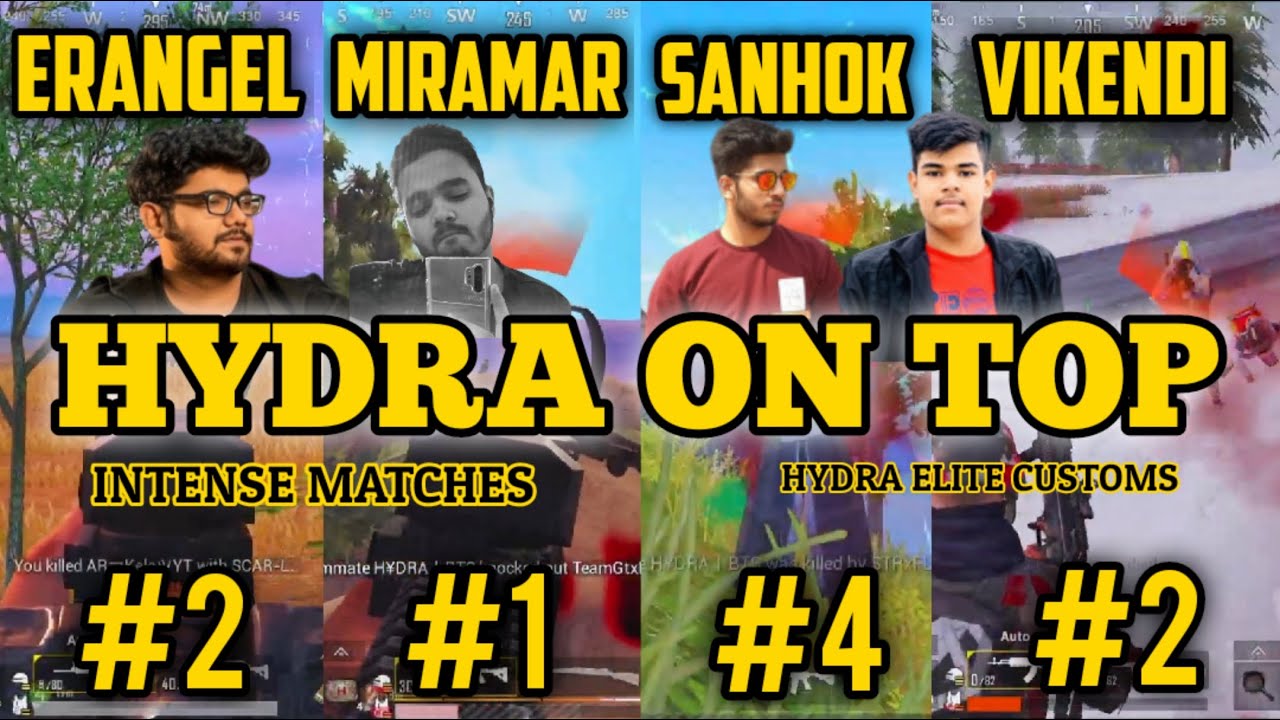 HYDRA ON TOP | HYDRA ELITE CUSTOM | INTENSE | ALPHA CLASHER | BTS | AYUSH | PYTHON | SEASON 13