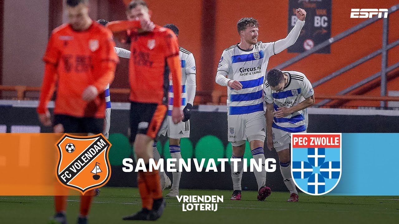 VOLENDAM dieper in problemen na hattrick invaller DRUIJF 3️⃣ | Samenvatting FC Volendam - PEC Zwolle