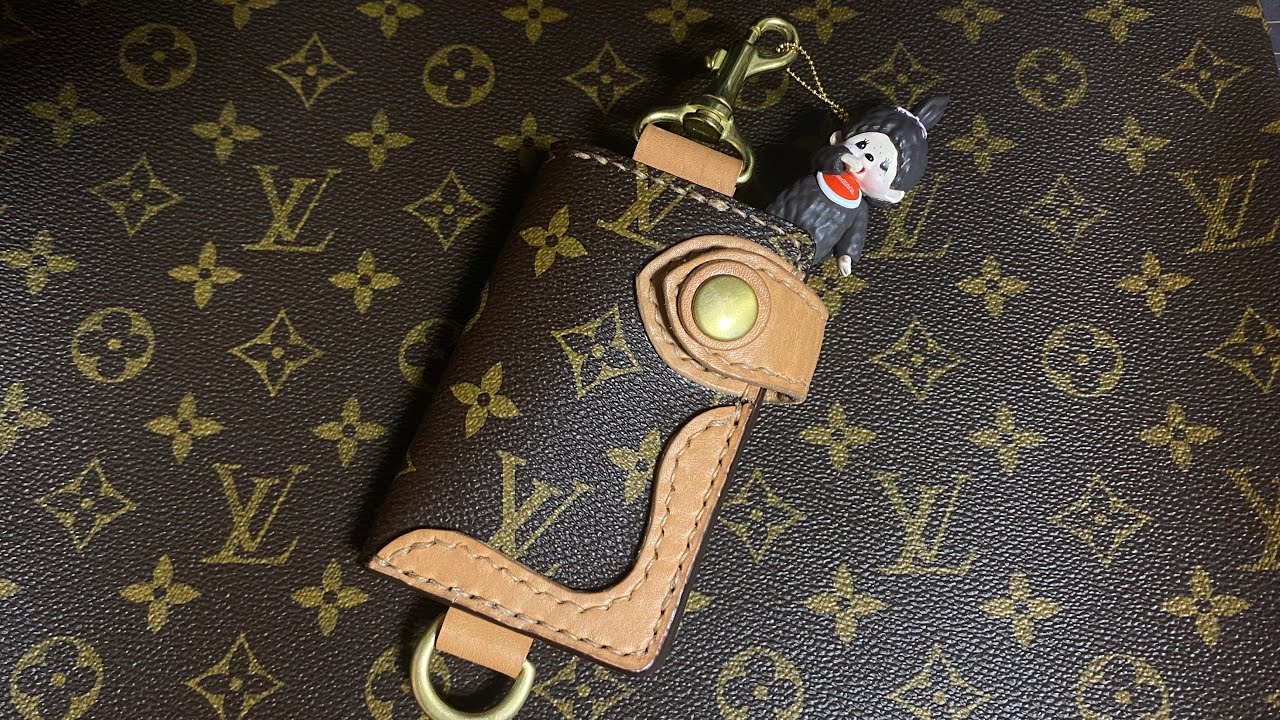 古くなったルイ・ヴィトンをリメイクしました。　　#asmr   #leathercraft 　#louisvuitton   #レザークラフト