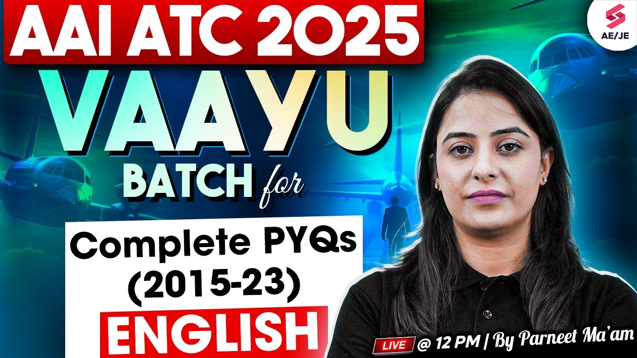 AAI ATC 2025 Preparation | AAI ATC English Previous Year Question Paper | Parneet Ma'am