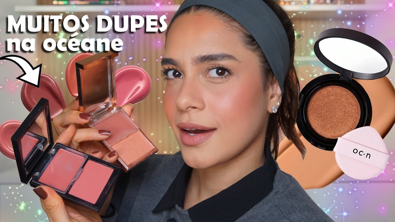 🚨ALERTA DE DUPES: A NOVA BASE CUSHION DA OCÉANE + DUO de BLUSH CREMOSO/PÓ (versão Patrick Ta BR??)