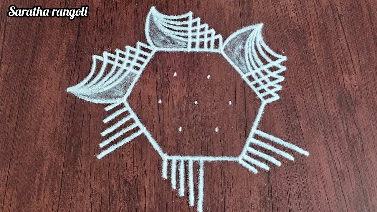 Maasi matham Easy padi kolam design🌷daily use rangoli design🌷creative muggulu design🌷saratha rangoli