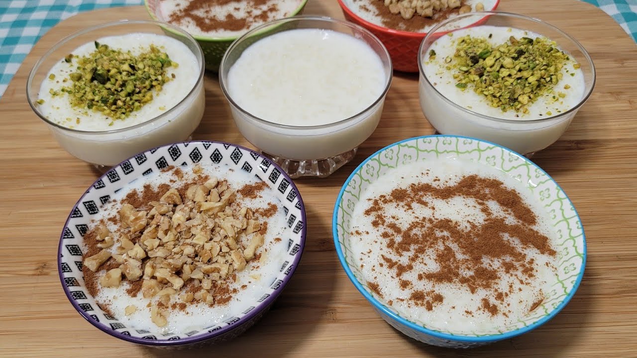 أطيب وأسهل أرز بالحليب بالطريقة اللبنانية Easy and Delicious Lebanese Rice Pudding Recipe