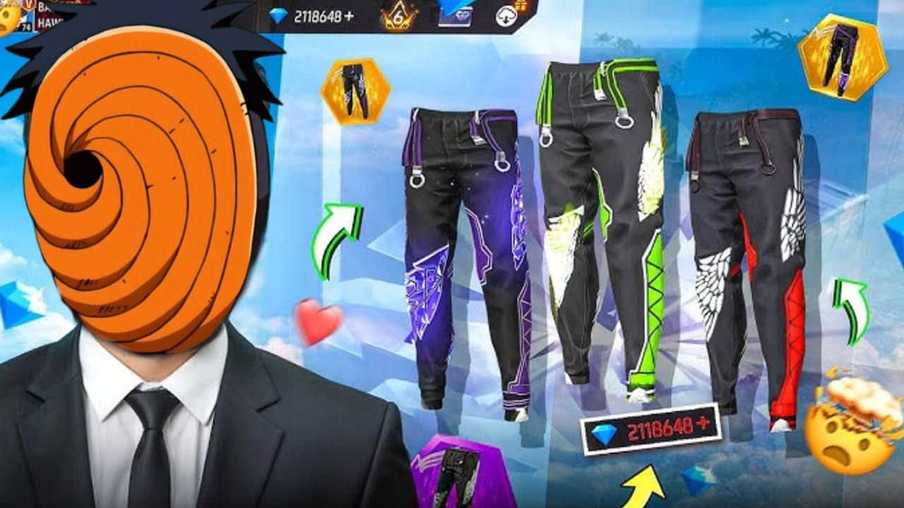   1-S Trick in Free Fire😱 All Rare Angelic Pants Return -