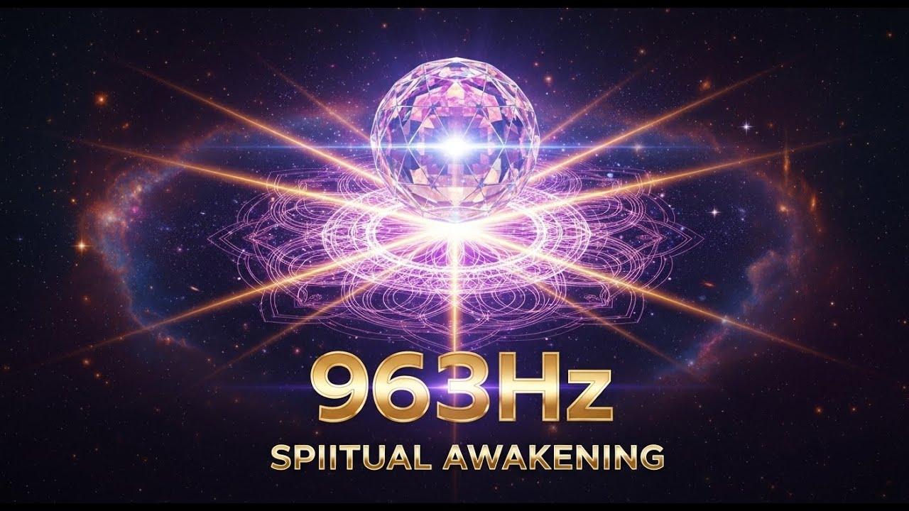 963Hz Awakening Healing Meditation | Spiritual Frequency for Sleep, Peace, Balance & Inner Calm