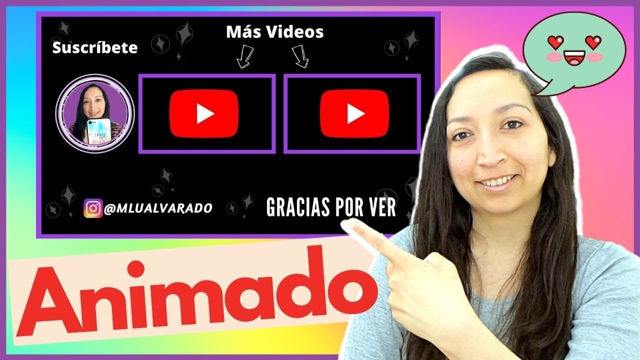 Cómo hacer un OUTRO para tus videos de YOUTUBE en CANVA | Cómo PONER la PANTALLA FINAL | PLANTILLA