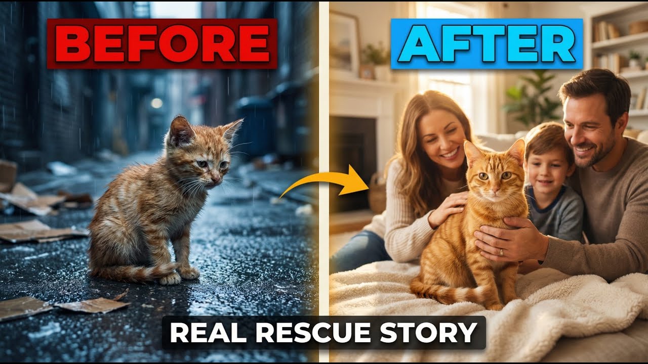 Abandoned Kitten’s Incredible Rescue Story