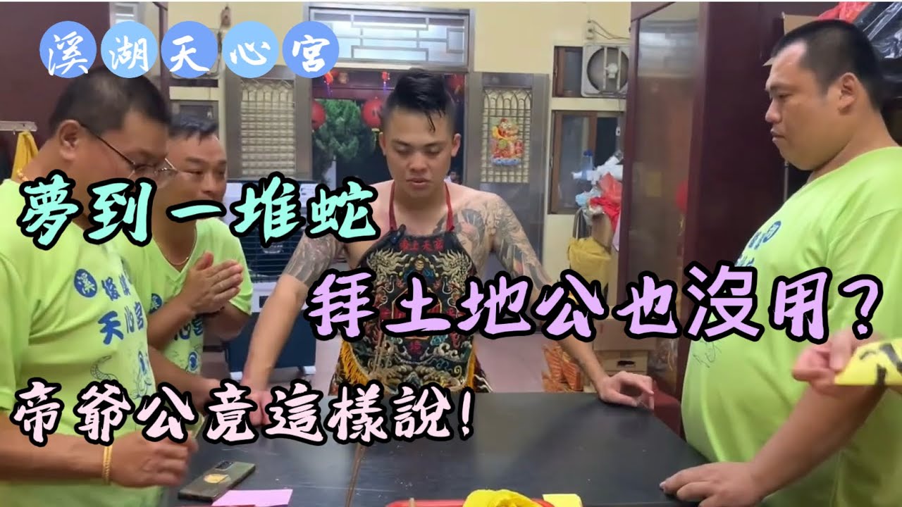 夢到一堆蛇怎麼拜土地公也沒用？帝爺公竟這樣說！#溪湖後溪天心宮 #玄天上帝#流量#熱門#降駕#辦事