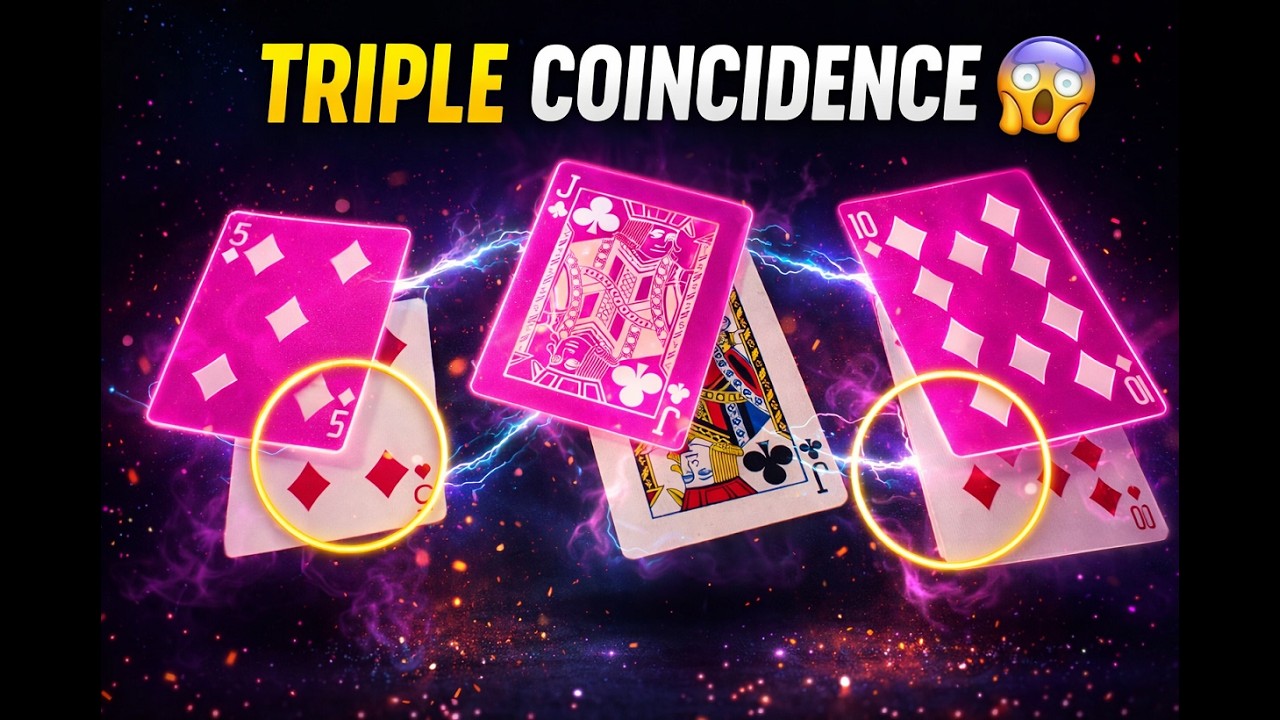 Triple Coincidence Card Trick – Impossible Matching Cards!