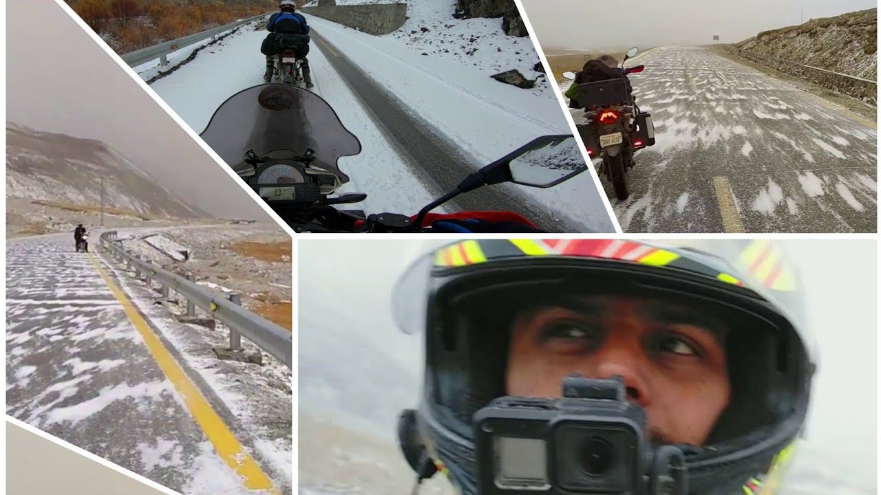 Stuck in Snow Storm at Khunjerab pass | Rescued by Tourist Police | Road Prince Rx3 Cyclone