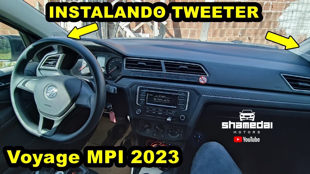 INSTALANDO TWEETER KIT DUAS VIAS NO VOYAGE MPI 2023
