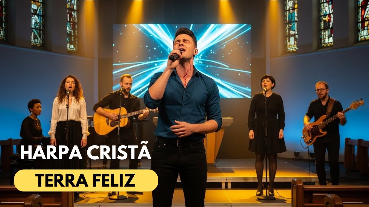Terra Feliz ❤️🎶 🎤| Hino da Harpa Cristã Nº 614 | Harpa Cristã Eterna