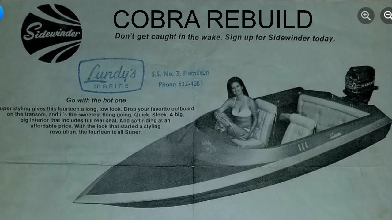 Rebuild of 14 SS Cobra /Sidewinder #sidewinder #sidewinderboats #mercury #boatbuilding #towerofpower