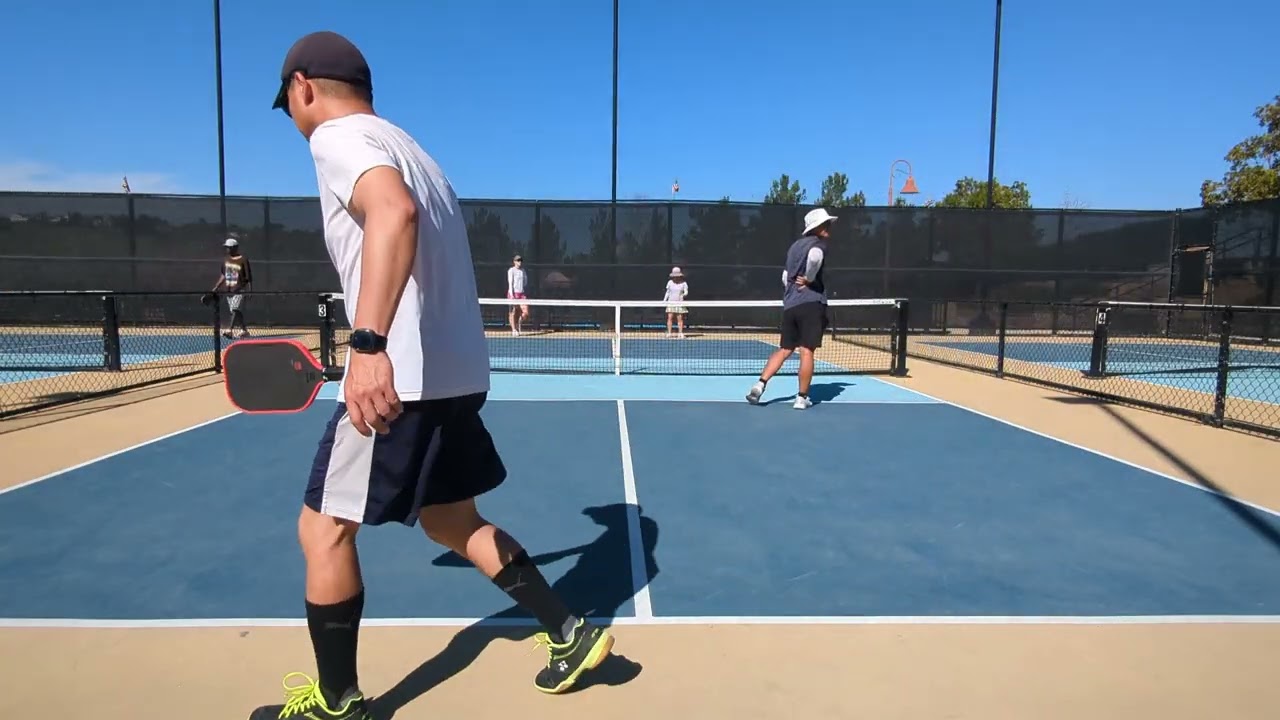 Eric, Miguel vs Ping, Katrina 2.7.26 #pickleball Set 2 at Vellano Park, Chino Hills, CA