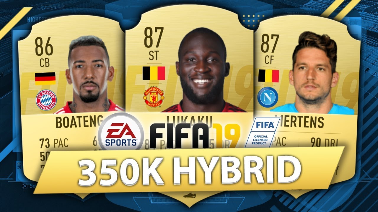 OVERPOWERED 350K HYBRID! FIFA 19 SQUAD BUILDER