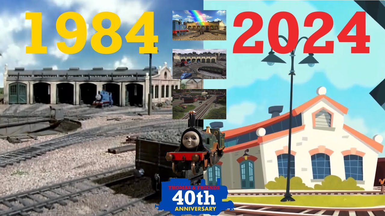 The 40 year evolution of Tidmouth Sheds in Thomas & Friends!