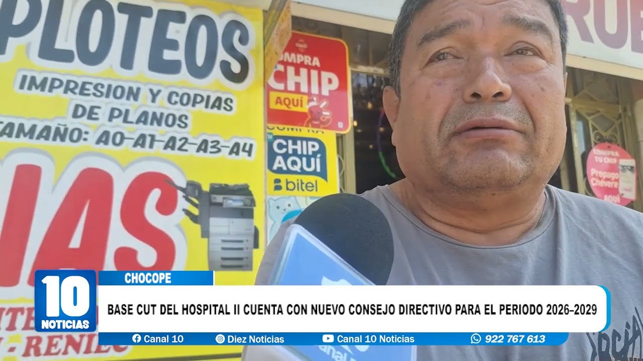 #chocope - BASE CUT DEL HOSPITAL II CUENTA CON NUEVO CONSEJO DIRECTIVO PARA EL PERIODO 2026–2029