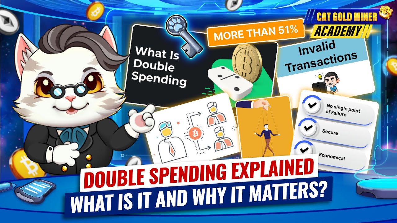 Double Spending Explained: What Is It and Why It Matters? ⚡️CAT GOLD MINER ACADEMY