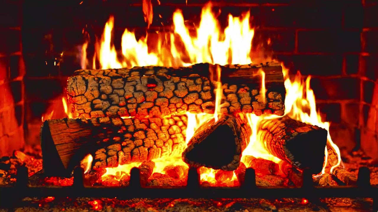 This Cozy Fireplace Will Melt Your Stress Away 🔥 Relaxing Fire Sounds